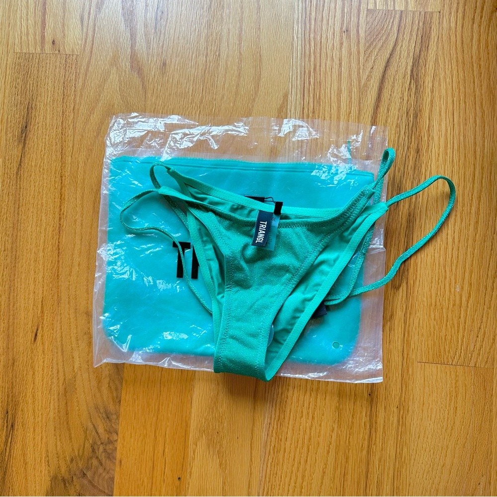 Triangl vinca jaded sparkle bikini bottom only size s